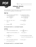 Halloween Activity Calculus