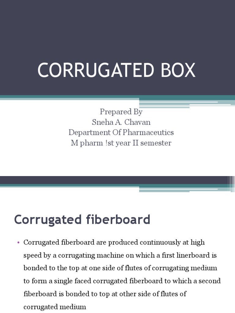 Corrugated Box Specifications PDF Materials Industrial Processes
