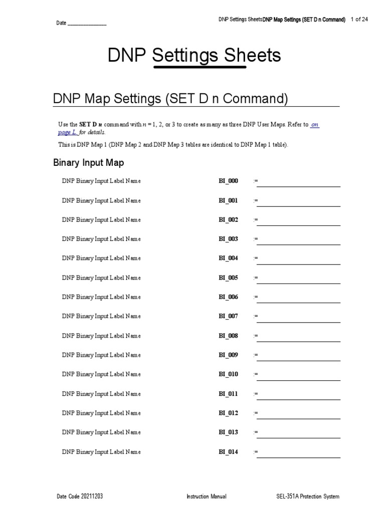 DNP Map Settings Instruction Manual | PDF | Computer Data | Software ...