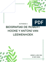 Biografías Hooke Leeuwenhoek