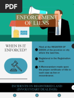 Enforcement of Liens