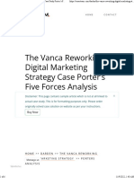 02.5. The Vanca Reworking Digital Marketing Strategy Case Study Porter’s Five Forces Analysis