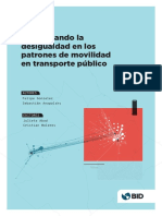 Identificando La Desigualdad en Los Patrones de Movilidad en Transporte Publico