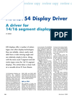 A Driver for 16 Segment Displays