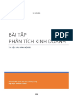 BÀI TẬP PHÂN TÍCH KINH DOANH-2022 - pagenumber