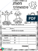 ExamenPrimer Trimestre-3ro