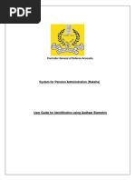 Identification (DLC) Via Aadhaar Biometric in SPARSH Portal