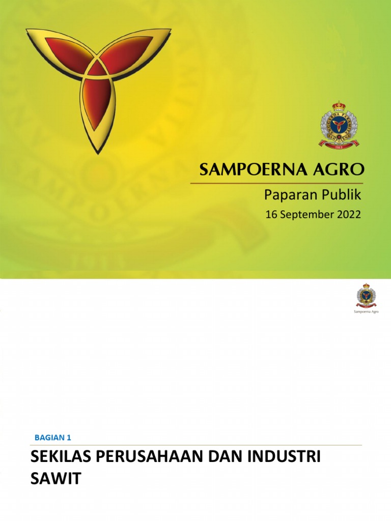 Sampoerna Agro: Milestone dan Keberlanjutan | PDF