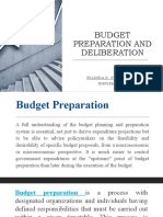 Report Budget Preparation and Deliberation