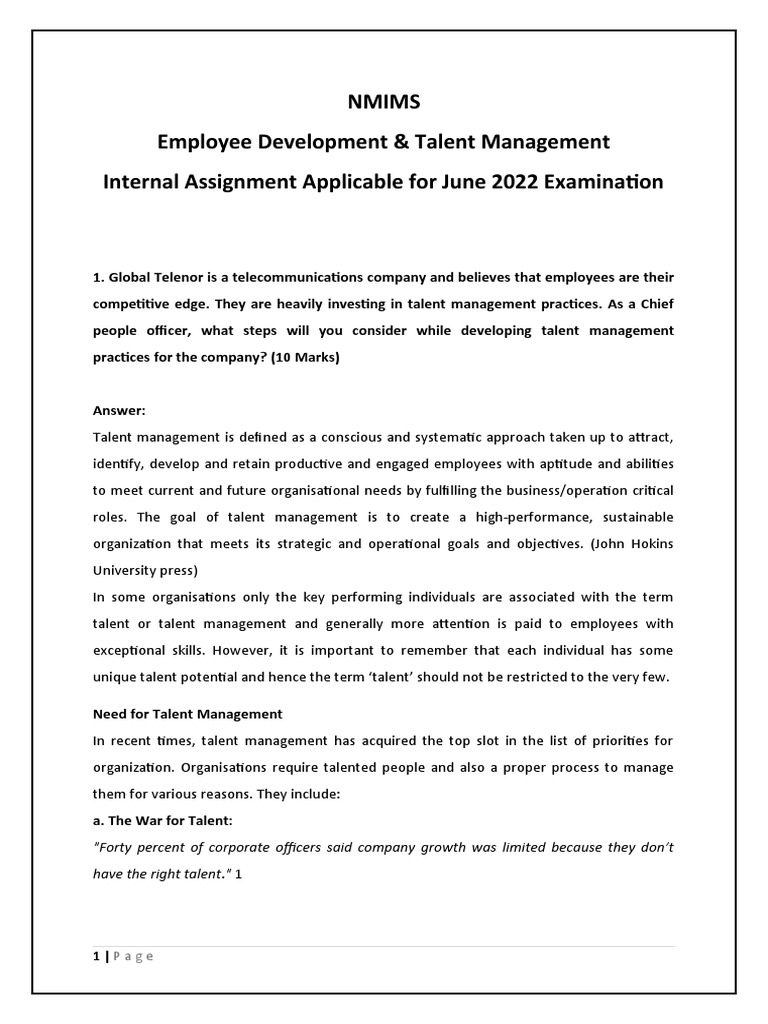 Employee Development JUNE 2022 | PDF | Employee Retention | Talent ...