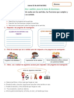 Usamos Nuestros Sentidos para La Toma de Decisiones - Ciencia y Tecnología 2do de Primaria