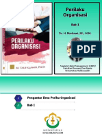 Organisasi dan Perilaku