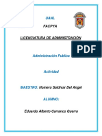 Admon. Pub. Ciencia