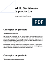 Unidad III. Decisiones de Productos