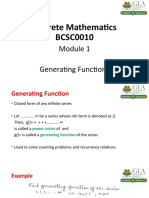 Lecture14 Generating Functions