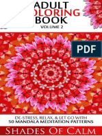Adult Coloring Book De-Stress, Relax, Let Go 50 Mandala Meditation Patterns Volume 2 (Unique Mandala Designs, Adult Coloring... (Renae James (James, Renae) )