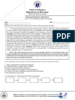 Diagnostic Assessment Tool in English Grade 11 Oral Communication Corrected