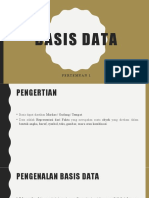 Basis Data Pertemuan 1