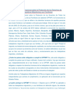 Convención Internacional Sobre La Protección de Los Derechos de Trabajadores Migratoriosy Sus Familiares