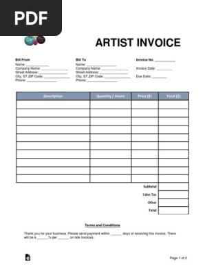 artist-invoice-template