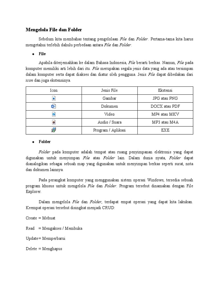 Mengelola File Dan Folder | PDF