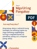 Mga Uri NG Pangabay