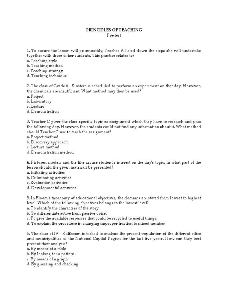 Principles Of Teaching Ppt