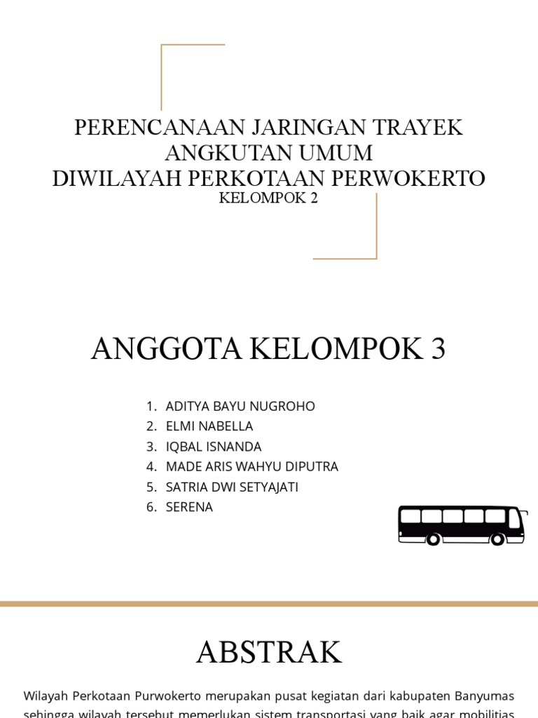 Perencanaan Jaringan Trayek Angkutan Umum Diwilayah Perkotaan ...