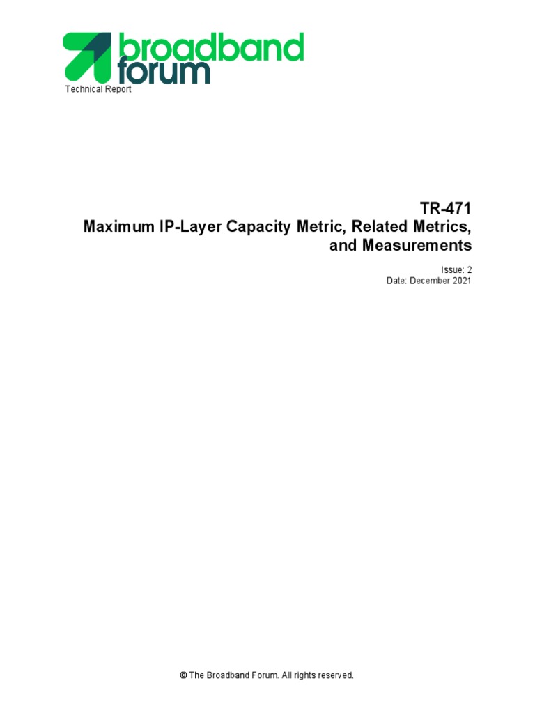 TR 471 | PDF | Port (Computer Networking) | Computer Network