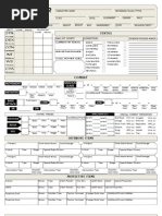 Custom Character Sheet