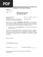 Modelo de Autorizacion de Descuentos en Salario