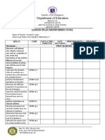 Lesson Plan Monitoring Tool