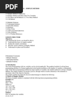 3 LINEAR PROGRAMMING - Notes