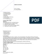 3 LINEAR PROGRAMMING - Notes