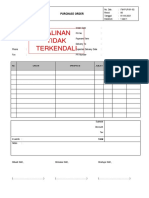 Formulir Purchase Order