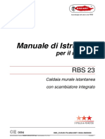 Manuale Uso Caldaia RBS 23