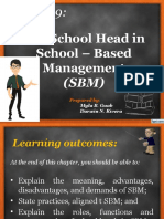 Chapter 9 - The School Head in School-Based Management (SBM)