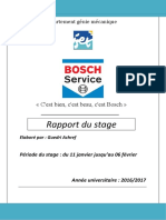 Rapport Finale Bosch, Mécanique Automobile