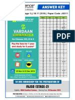 NSEJS (IJSO Stage-1) - 18.11.2018 - Paper Code: JS511: Ques. Ans. Ques. Ans