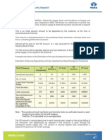 Estimation of Security Deposit