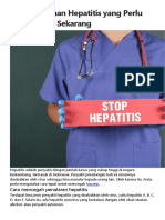 10 Pencegahan Hepatitis Yang Perlu Dimulai Dari Sekarang