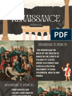 Renaissance Dance: The Birth of Theatre and Courtly Entertainment