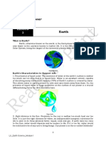 Earth's Characteristics To Support Life