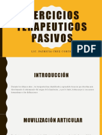 Ejercicios Terapeuticos Pasivos