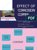 Effect of Corrosion on Copper