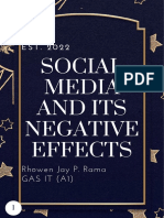 Social Media and Its Negative Effects