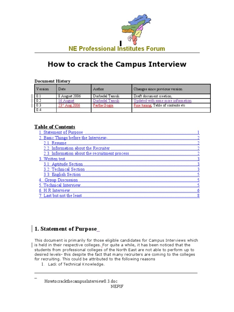 HowtocracktheCampusInterview v3 | PDF