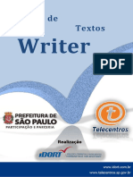 Apostila - Editor de Textos - Writer