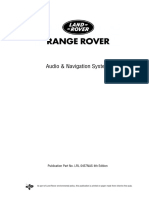 Range Rover L322 Audio and Navigation System Manual