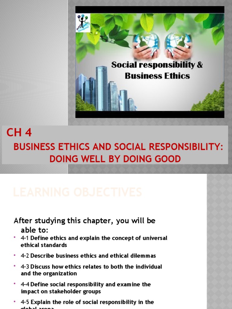 Business Ethics and Social Responsibility | PDF | Corporate Social ...
